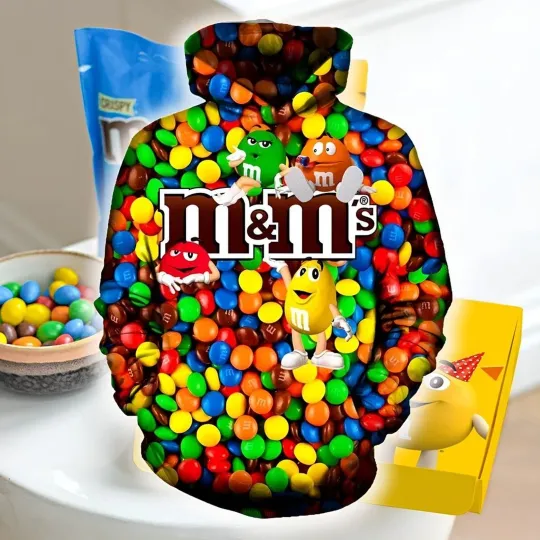 Discover M And M Halloween Costume 3D Hoodie, M&M Face Halloween Costume