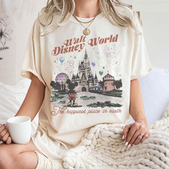 Discover Disneyworld Shirt, Retro Walt Disneyworld Shirt, Mickey And Friends Shirt, Disney 2025 Trip, Vintage Disneyworld Shirt, Retro Disney Shirt