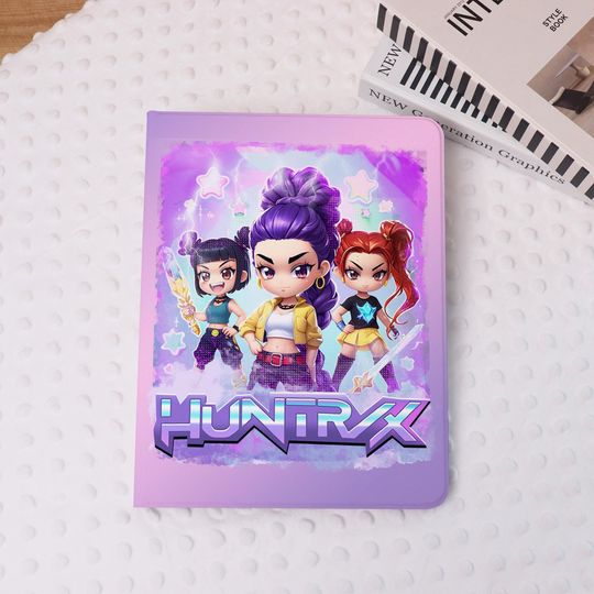 Discover Vibrant HUNTRIX Chibis iPad Case Cover for iPad Air 7/6-11"/13", Air 5/4,Pro 2022/2024, iPad Mini 7/6, iPad 9/10/11th Case With Pen Slot