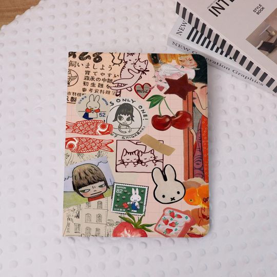 Yoshitomo Nara Girl iPad Case Cover for iPad Air 7/6-11"/13", Air 5, iPad Pro 2024 iPad Mini 7/6, Miffy iPad 9/10th Gen Case With Pen Holder