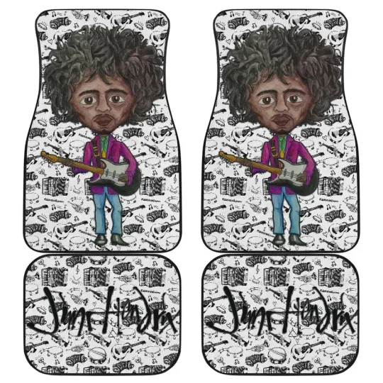 Jimi Hendrix Car Floor Mats Singer Car Accessories For Fans