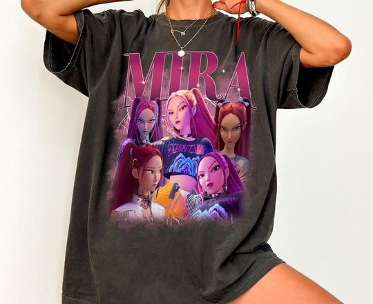 Mira Huntrix Girls Shirt, Huntrix Demon Hunters TShirt, Rumi Joey Shirt, Demon Hunter Merch, Gift For Kpop Fan, Kpop Shirt