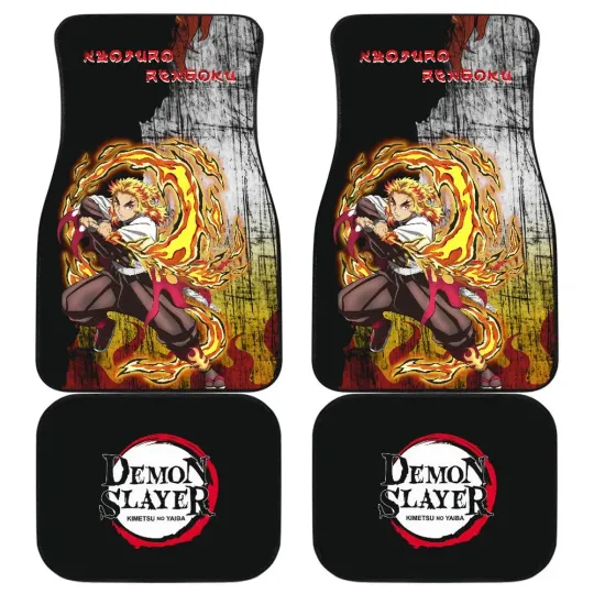 Agatsuma zenittsu demon Car Floor Mats Anime Car Accessories For Fa