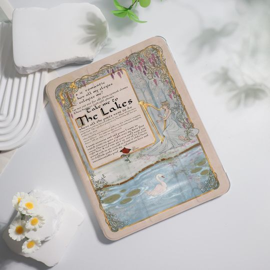 Discover The Lakes iPad Case For iPad 7/8/9,Air 5/6,iPad 9.7" 10.2" 10.9" Pro 11" 12.9 inch,iPad Mini 4/5/6 Book&Flip Case With Pen Slot