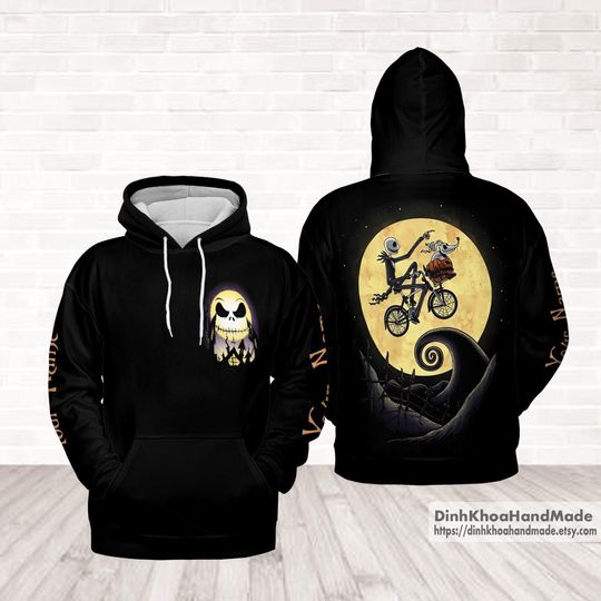 Discover Personalized Jack Skellington 3D Hoodie, Nightmare Before Christmas