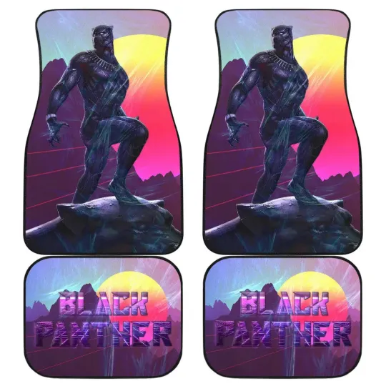 King T’Challa Black Panther Car Floor Mats Movie Car Accessories For Fans