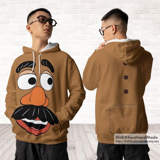 Discover Personalized Mr. Potato Head 3D Hoodie, Toy Story Cosplay Costume, Pixar Character Outfit