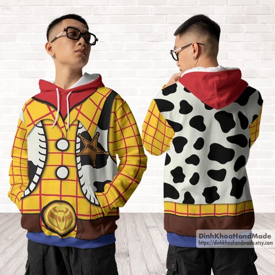 Discover Personalized Disney Toy Story Woody Costume Hoodie 3D, Halloween Outfit