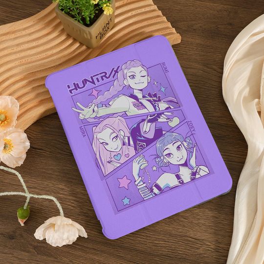 Discover Huntrix Demon Hunters iPad Case iPad Air 6/7 2025 iPad 10 iPad Pro 13'' 12.9" 11" 10.9" 10.2" 9.7 inch iPad Mini 6 Case A16 Preppy iPad Case