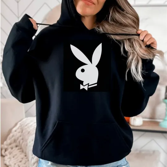 Playboy Hoodie Sweatshirt - Black - Unisex