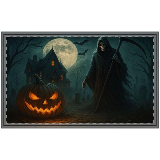 Discover Halloween Grim Reaper Doormat | Spooky Fall Entry Mat