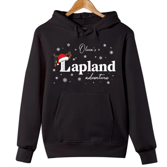 Discover Personalized Lapland Family Holiday Matching Hoodie