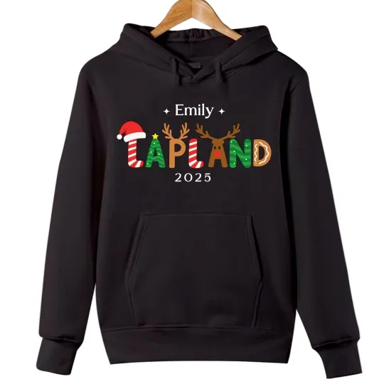 Discover Personalized Lapland Family Holiday Matching Hoodie