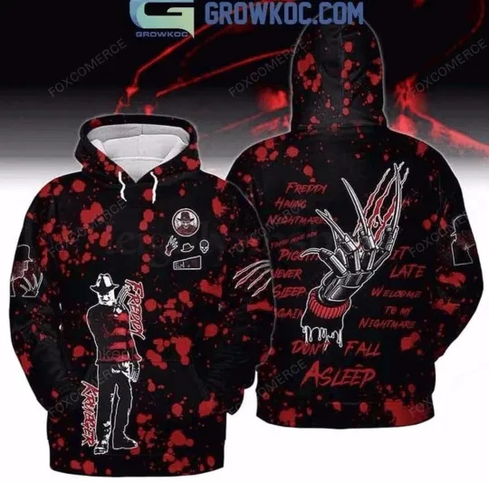 Freddy Krueger Nightmare Halloween 3D Hoodie T Shirt