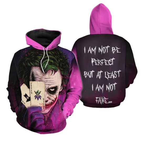 Discover 3D Hoodie, I Am Not Be Perfect Shirt, Joker Tee All Over Printed Kids