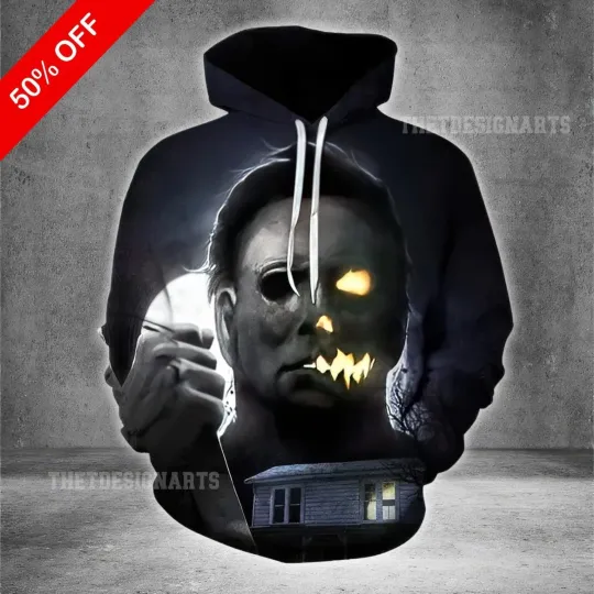 Halloween Horror Hoodie Michael Myers Inspired 3D Print Shirt1