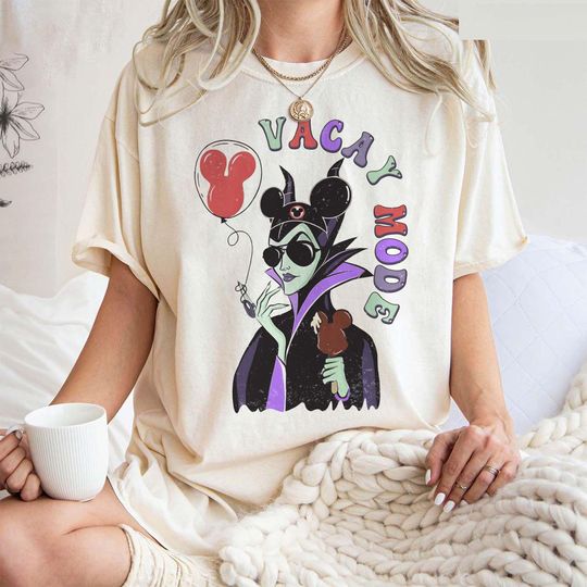 Discover Maleficent Vacay Mode Shirt, Funny Disney Villains T-shirt, Disneyworld Wdw Tee, Funny Disney Outfit, Disney Family Trip