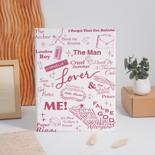 Discover Lover Pink Style iPad Case, iPad 10 10.9" 2022 iPad Air 4 5 6 iPad Pro 12.9'' 2021 Pro 11" 2022 iPad mini 6 Case, iPad Cover,Book & Flip