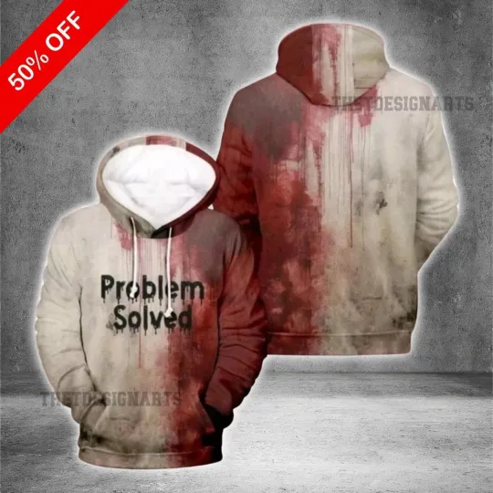 Discover Halloween Hoodie 3D Bloody Pullover Sweatshirt