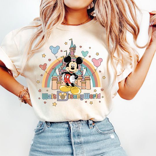 Discover Retro Walt Disneyworld Shirt, Disney All Characters Shirt, Mickey and Friends Shirt, Disney Princess Tee, Star Wars, Toy Story Disney Castle