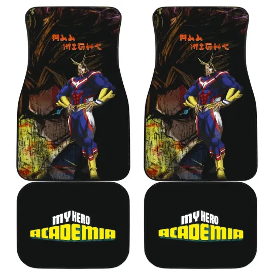 All Might Hero Anime Car Floor Mats Anime Car Accessories For Fans