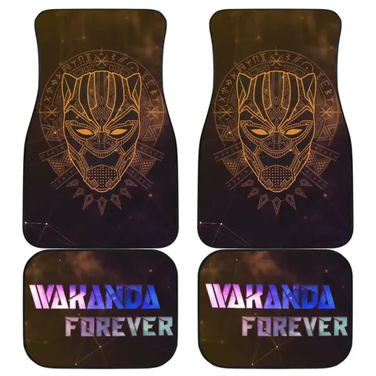 King T’Challa Black Panther Car Floor Mats Movie Car Accessories For Fans