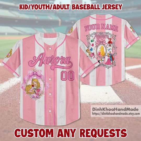 Discover Custom Aurora Princess Baseball Jersey, Sleeping Beauty Disney Jersey, Disney Princess Baseball Jersey Outfit