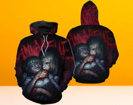Vintage Annabelle Halloween Hoodie 3D, Lover Annabelle Halloween 3D Hoodie