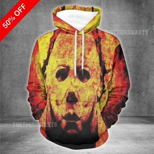Discover ]Michael Myers Hoodie 3D Printed Pullover, Hot Horror Movie Halloween 3
