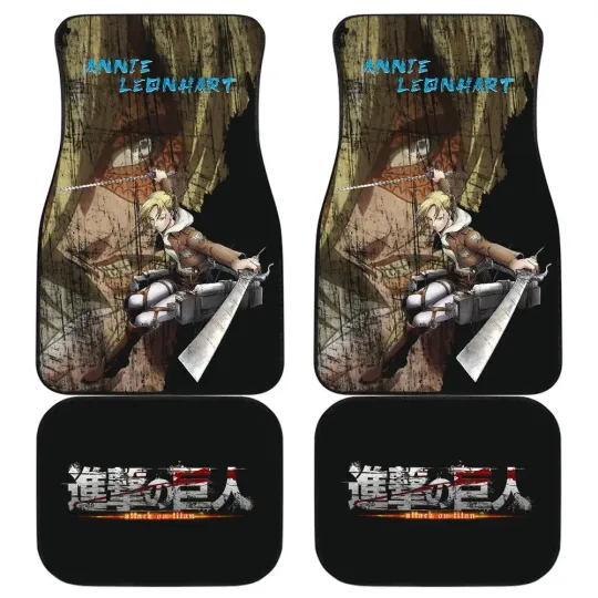 Discover Annie Leonhart AO Titan Car Floor Mats Anime Car Accessories