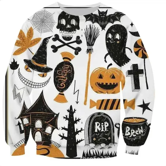 Discover Spooky Season Starts Now | Halloween Themed Crewneck | Fall Jumper