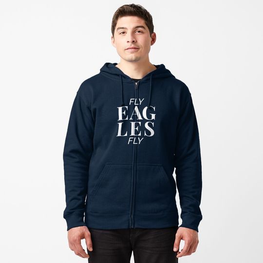 Discover Fly Eagles Fly Zip Hoodie