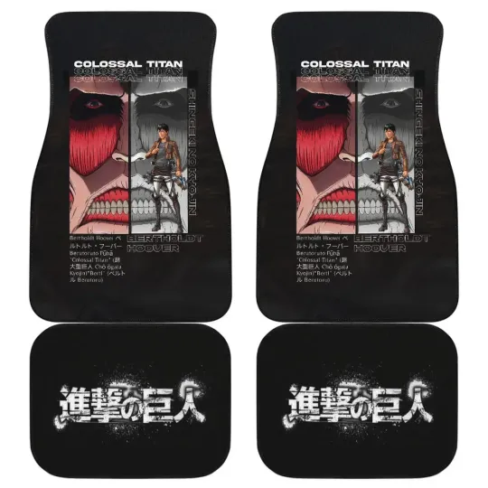 Bertholdt Hoover Colossal Titan AO Titan Car Floor Mats Anime Car Accesso