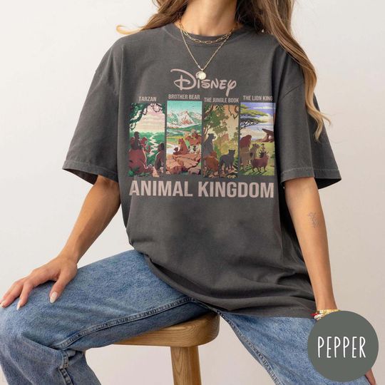 Discover Retro Disney Animal Kingdom Comfort Colors Shirt, Vintage Disney Wild Shirt, Hakuna Matata, Mickey Safari, Lion King, Tazan