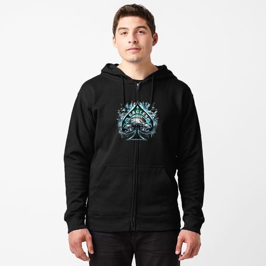Discover Eagles Zipped Hoodie for Men and Women