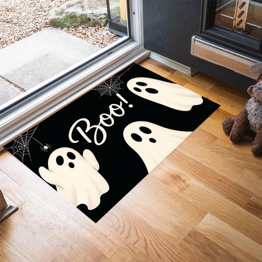 Discover Halloween Doormat,Boo Doormat, Funny Doormats, Halloween Doormats, Ghost Doormat, Funny Door Mat, Halloween Door Mat, Custom Door Mat