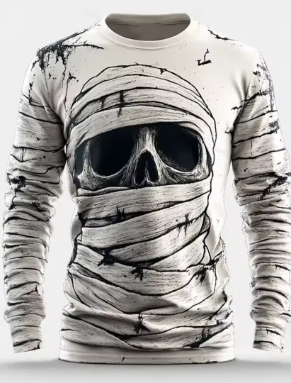 Discover Halloween Skeleton Body Sweater 3D – Gothic Pullover Knitwear Casual Streetwear