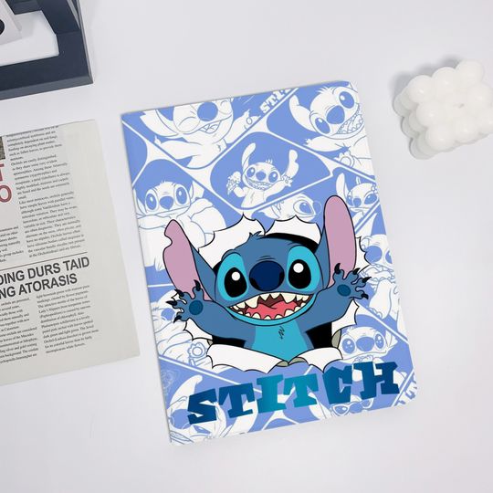 Discover Cartoon Stitch Blue iPad Air 5 2022 iPad 10 2022 iPad 9 case,iPad Pro 11" 12.9'' 2022 iPad Pro 12.9'' 2021 iPad mini 6 case iPad case