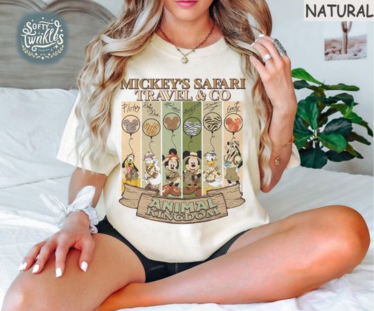 Discover Vintage Disney Animal Kingdom Shirt, Animal Kingdom Safari Tee, Mickey Safari Shirt, Disney Safari Trip Shirt, Disney Family Matching Shirts
