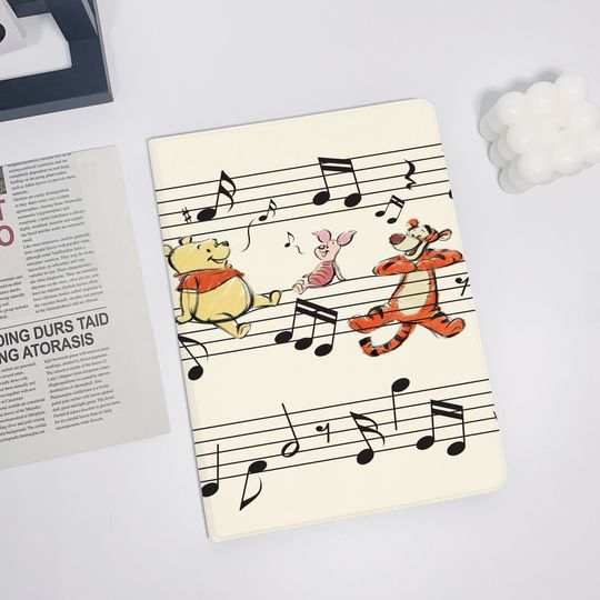 Discover Staff Winnie the Pooh iPad Air 5 2022 iPad 10 2022 iPad 9 case,iPad Pro 11" 12.9'' 2022 iPad Pro 12.9'' 2021 iPad mini 6 case ipad case