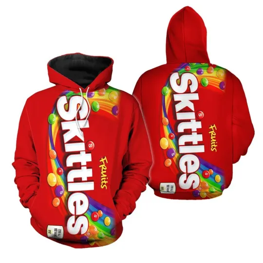 Discover Chocolate Candy Skittle Fruits Group Halloween Shirt, Candy Group 3D Hoodie Kids