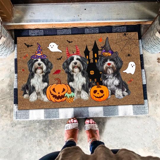 Discover Halloween Havanese Mat, Spooky Season Doormat, Halloween Havanese Doormat, Havanese Dog Lovers Gifts, Halloween Dog Doormat, Fall Decor Gift