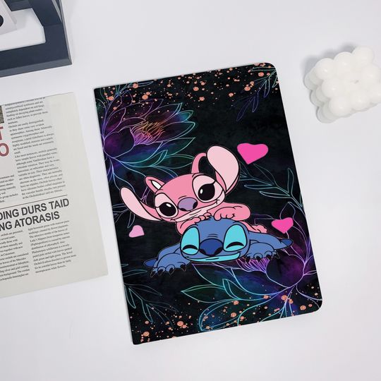 Floral Stitch and Angel  iPad Air 7 2025 iPad 10 2022 iPad 9 case,iPad Pro 11" 12.9'' 2022 iPad Pro 12.9'' 2021 iPad mini 6 case ipad case