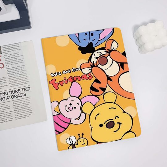 Winnie the Pooh iPad Air 5 2022 iPad 10 2022 iPad 9 case,iPad Pro 11" 12.9'' 2022 iPad Pro 12.9'' 2021 iPad mini 6 case ipad case