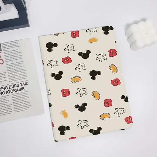 Discover Mickey Cartoon Pattern iPad Pro Air 6 2024 iPad 10 2022 iPad 9 case,iPad Pro 11" 12.9'' 2022 iPad Pro 12.9'' 2021 iPad mini 6 case iPad case