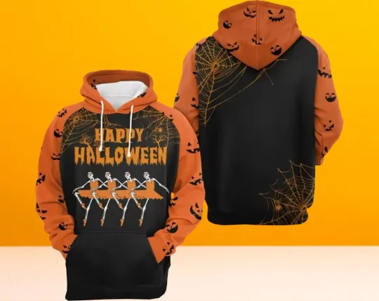 Funny Dancing Skeleton Halloween Hoodie 3D