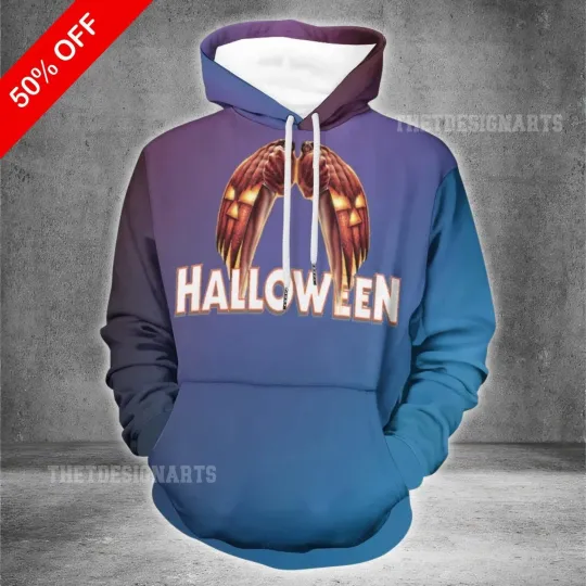 Michael Myers Hoodie 3D Printed Pullover, Hot Horror Movie Halloween