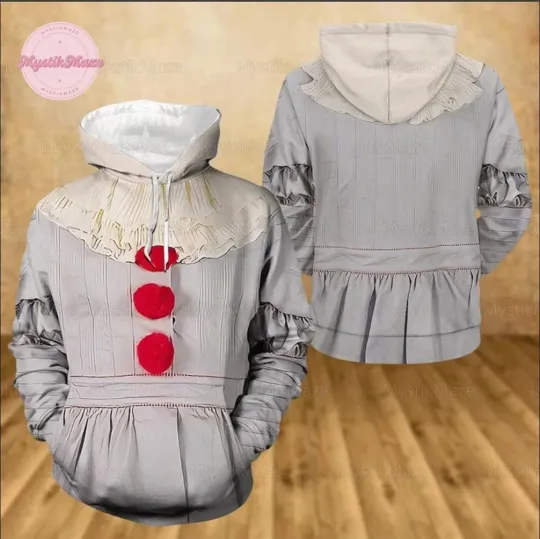 Halloween Pennywise Costume 3D HOODIE Halloween Gift Best Price Christmas Gift