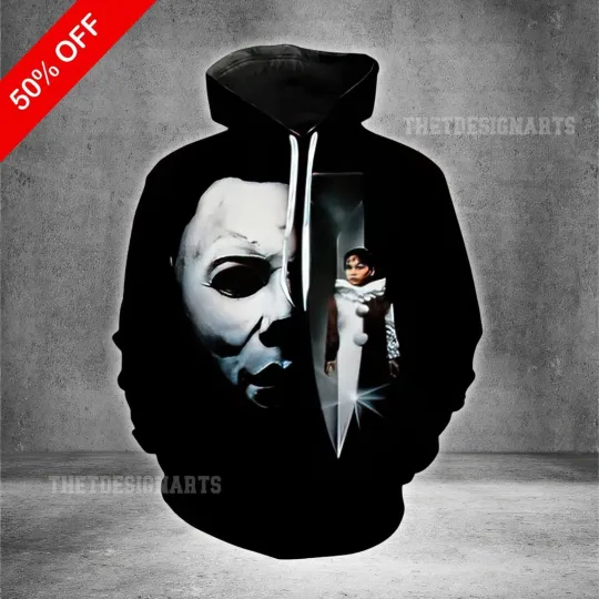 Discover Halloween Horror Hoodie Michael Myers Inspired 3D Print Shirt2