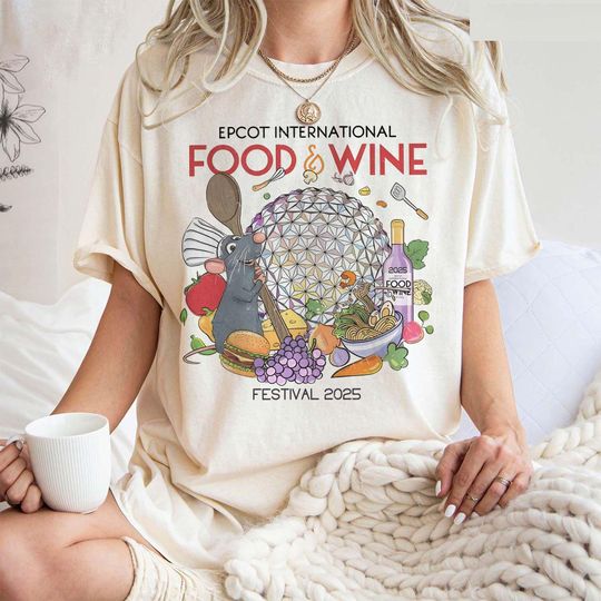 Discover Remy Chef Disney Epcot International Food and Wine Festival 2025 Shirt, Remy Ratatouille WDW Snacks Drinking Team, Family Vacation matching